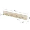 QLS Porte-skis mural 75,5 cm pour 4 paires de bâtons de Voir les images du produit 6