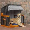 Hundestrandkorb - bene living - gestreift/anthrazit - PE Produktbild-Vorschau 13