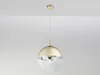 Lampada a sospensione VARUS in vetro, 1 luce Ø 30cm, oro Anteprima dell’immagine prodotto 6