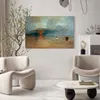 Italienischer Leinwand Leinwandbild - Calais Beach, Low Produktbild-Vorschau 2
