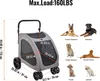 VEVOR passeggino per cani 79x91x113 cm, carrello per cani 4 Anteprima dell’immagine prodotto 7