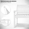 tillvex® ławka ogrodowa drewniana biała 150 cm / 3 - 4 Podgląd zdjęcia produktu 2