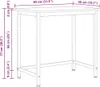 vidaXL Table Nature 80 x 50 x 77 cm Ingénierie Bois et Voir les images du produit 7