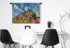 MuchoWow® Wandteppich Wandbehang Schloss - Blumen - Produktbild-Vorschau 4