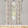 ABAKUHAUS Tende botaniche vintage, tende, bouquet di fiori Anteprima dell’immagine prodotto 2