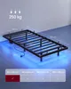 Rám postele VASAGLE 90 x 200 cm s LED osvětlením, portem Náhled obrázku produktu 8
