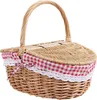 Picknickkorb aus Weide im Landhausstil, Campingkorb mit Produktbild-Vorschau 1