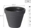 Doniczka Donica Ogrodowa 35 Cm Efekt Cegły Okrągła Na Taras Podgląd zdjęcia produktu 22