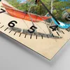 Wanduhr - Quadrat - Glasuhr - Golf Ozean Palme Boot - Produktbild-Vorschau 5