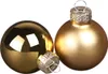 Mini Weihnachtskugeln Glas Gold Matt Glänzend Ø3cm 22 Stück Produktbild-Vorschau 1
