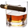 Whiskey Gläser Whiskyglas mit Zigarrenhalter, altmodisches Produktbild-Vorschau 1