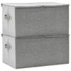 vidaXL Úložné boxy 2 ks Látkové 50x30x25 cm šedé Náhled obrázku produktu 6