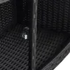 vidaXL Whirlpool-Umrandung Schwarz Poly-Rattan Produktbild-Vorschau 7