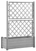 vidaXL Pflanzkübel mit Spalier 100x43x142 cm PP Steingrau Produktbild-Vorschau 6