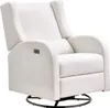 A white electric recliner chair with a swivel base is shown against a white background. Podgląd zdjęcia produktu