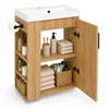 Waschtischunterschrank 46 cm mit Waschbecken Eiche Lancelot Produktbild-Vorschau 2