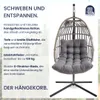 Der Hängekorb - Hängesessel mit Gestell für Wohnzimmer oder Produktbild-Vorschau 4