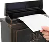 vidaXL Nástěnná poštovní schránka bronzová 29 x 13 x 41 cm Náhled obrázku produktu 3