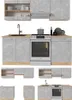Küchenzeile Vicco R-Line Beton/Goldkraft Eiche 200 cm , AP Produktbild-Vorschau 7