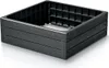 A dark gray, wood-grain textured raised garden bed. Produktbild-Vorschau