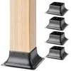 VEVOR Lot de 4 douilles à visser 153 x 153 x 62 mm Support Voir les images du produit 1