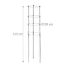 Relaxdays Rankhilfe 2er Set, Metall & Kunststoff, 120 cm Produktbild-Vorschau 4