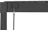 A close-up view of a dark gray metal pergola beam with a black cable mechanism attached. Produktbild-Vorschau