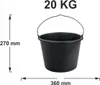 Stavebné vedro GRIPLINE D 20l čierne Ku. Náhľad obrázku produktu 2