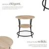Table d’appoint Saint Louis 55x56cm - Bois clair Voir les images du produit 3