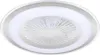 Stropní ventilátor kulatý Ø60cm stříbrný/bílý LED 48W Náhled obrázku produktu 4