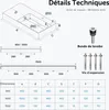 doporro Lavabo Suspendu Blanc 100cm Vasque à Poser Lave Voir les images du produit 7