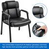 A black office chair with a close-up of the cushioning and a shot of the backrest. Produktbild-Vorschau