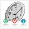 Orologio da parete con radio, bianco, 29 cm, con display Anteprima dell’immagine prodotto 2
