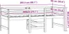 vidaXL Massivholzbett ohne Matratze Weiß 90x200 cm Produktbild-Vorschau 7