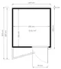 Gartenhaus Bertilo Concept Office inkl. Fußboden 237 x 310 Produktbild-Vorschau 4