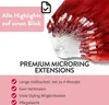 hair2heart Premium Microring Extensions capelli umani lisci Anteprima dell’immagine prodotto 6