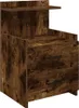 vidaXL Noční stolek se 2 zásuvkami, kouřový dub 40x36,5x62 Náhled obrázku produktu 2