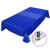 Tischdecke Wachstuch PVC abwaschbar Einfarbig Blau Produktbild-Vorschau 2