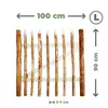 BOGATECO Záhradná brána Hazelnut | šírka 100 cm výška 90 cm Náhľad obrázku produktu 3