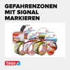 tesa Signal Absperrband nicht klebend 100m 80mm rot/weiß Anteprima dell’immagine prodotto 10