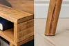 Massiver Schreibtisch RETRO 120cm Mangoholz Bürotisch mit Produktbild-Vorschau 8