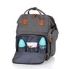 CHIPOLINO Wickeltasche, Rucksack Granit Produktbild-Vorschau 5