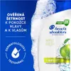 A close-up of a Head & Shoulders shampoo bottle with foam and text overlays. Podgląd zdjęcia produktu