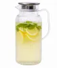Wasserkaraffe 2L mit Deckel Kunststoff Saftkanne Produktbild-Vorschau 1