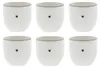 6er Set Eierbecher HEART mit kleinem schwarzen Herz H. 6cm Produktbild-Vorschau 1