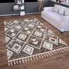 Hochflor Teppich Wohnzimmer Shaggy Boho Modern Skandi Produktbild-Vorschau 1