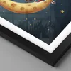 Gerahmtes Poster - Schwarzer Rahmen - Kinder Mädchen Mond - Produktbild-Vorschau 2