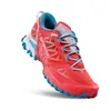 La Sportiva Bushido III Woman Trailrunning-Schuh in leuchtendem Pink und Blau; mit niedrigem Schnitt und atmungsaktivem Obermaterial. Produktbild-Vorschau