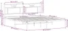 Bettgestell ohne Matratze Räuchereiche 160x200 cm Produktbild-Vorschau 10
