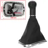 VW Bora 98-05 SCHWARZER Schaltknauf + Schaltmanschetten + Produktbild-Vorschau 2